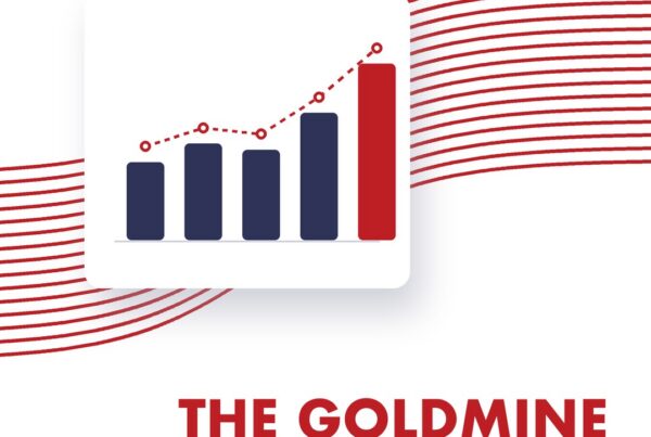 RedRover graphic with a rising bar chart and the headline “The goldmine in your own sales data.”
